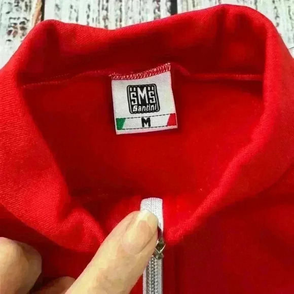 Santini Made in Italy Women’s Red Cycling Jacket Size Medium - Picture 3 of 8